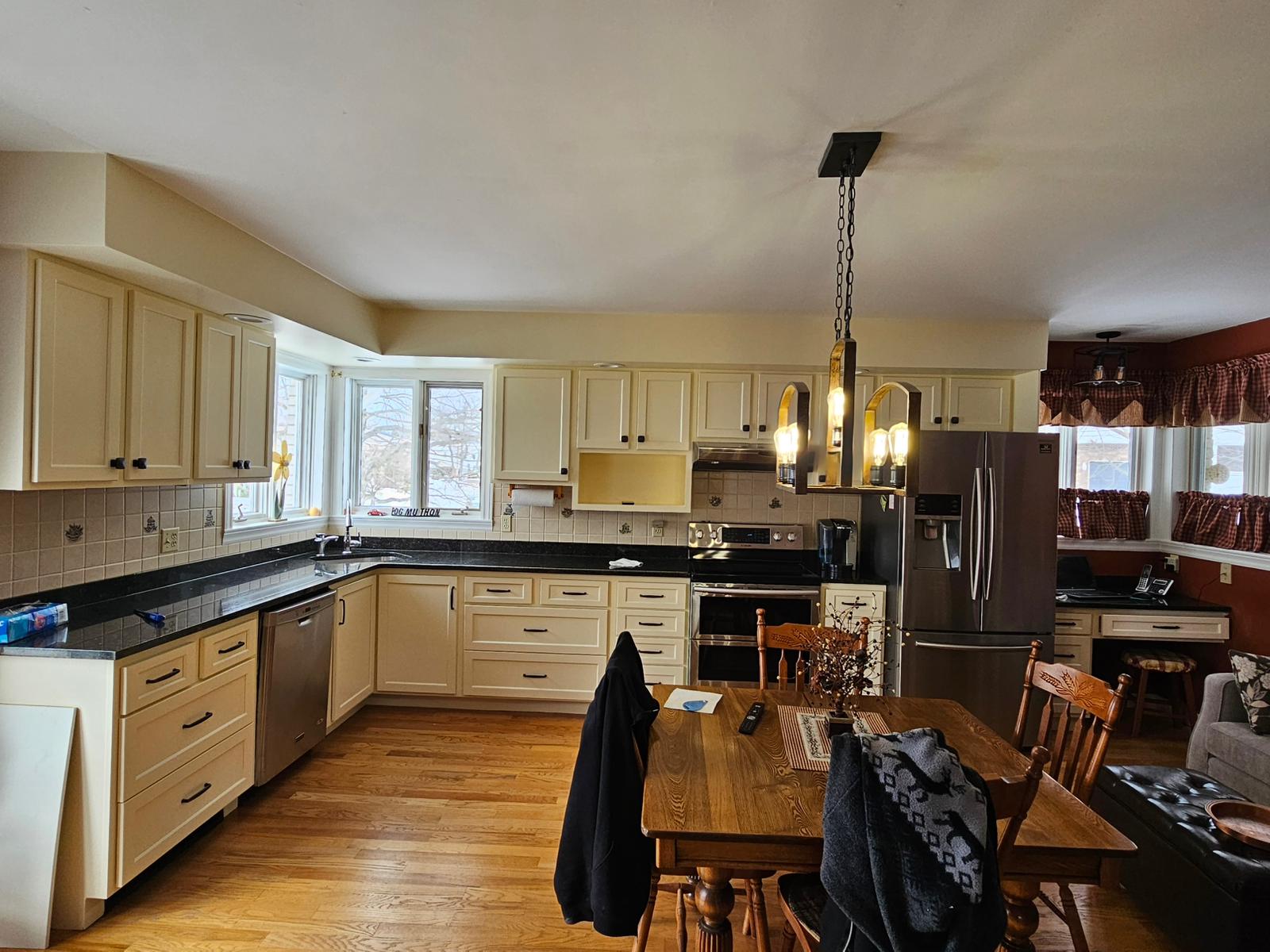 Cream Kitchen Refinish — Full View